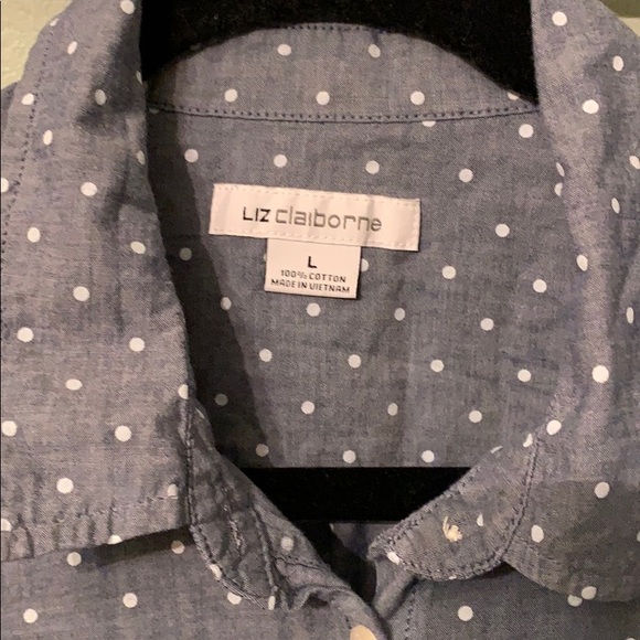 Liz Claiborne Blouse Button Up - Picture 2 of 2